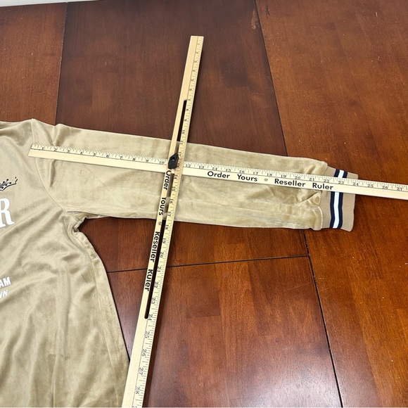 True Religion Tour Jacket Men's Medium Track Velour Travertine Full Zip NWT $139 - Picture 11 of 11